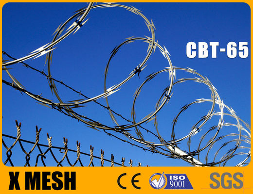CBT 65 Włókno Concertina z materiałem SUS 304 grubość 0,5 mm dla ogrodzenia bezpieczeństwa