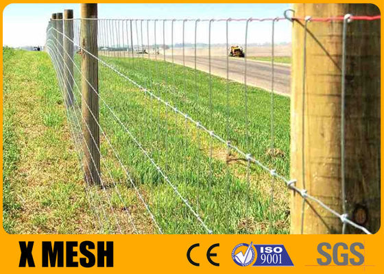 Zawiasowe ocynkowane ogrodzenie polowe z siatką drucianą 1,8 m ASTM A121