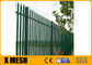 W Sekcja 68mm Panele ogrodzeniowe z kutego żelaza Pokryte zielonym PCV dla zakładów chemicznych