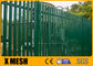 W Sekcja 68mm Panele ogrodzeniowe z kutego żelaza Pokryte zielonym PCV dla zakładów chemicznych
