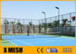 Panele ogrodzeniowe z drutu cyklonowego o grubości 3,0 mm pokryte PCV na korcie tenisowym