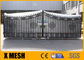 Zaciśnięte Top Security Metalowe ogrodzenia X MESH Ozdobne aluminiowe bramy